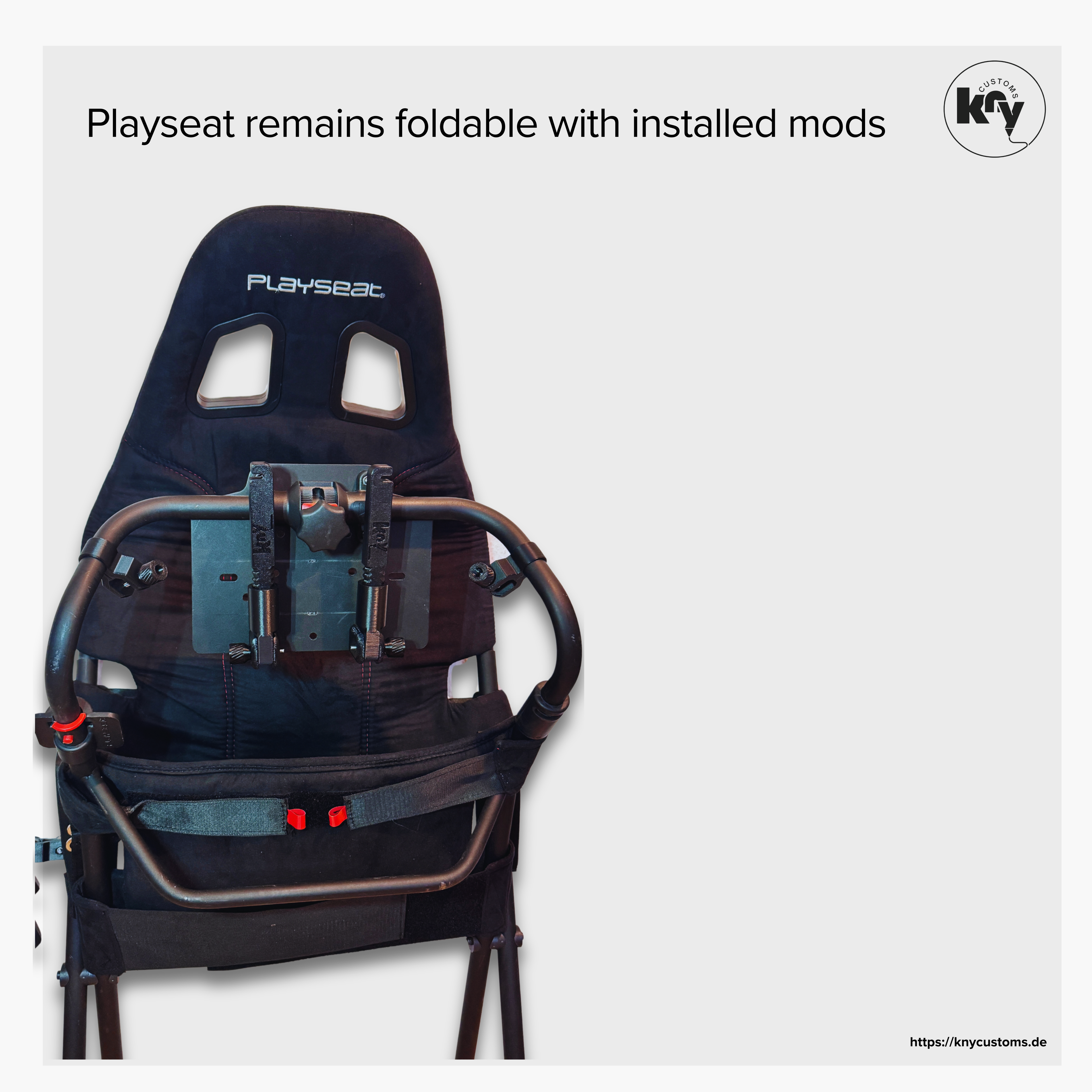 playseat challenge wheelbase wheelplate reinforcement mod 3d printed upgrade