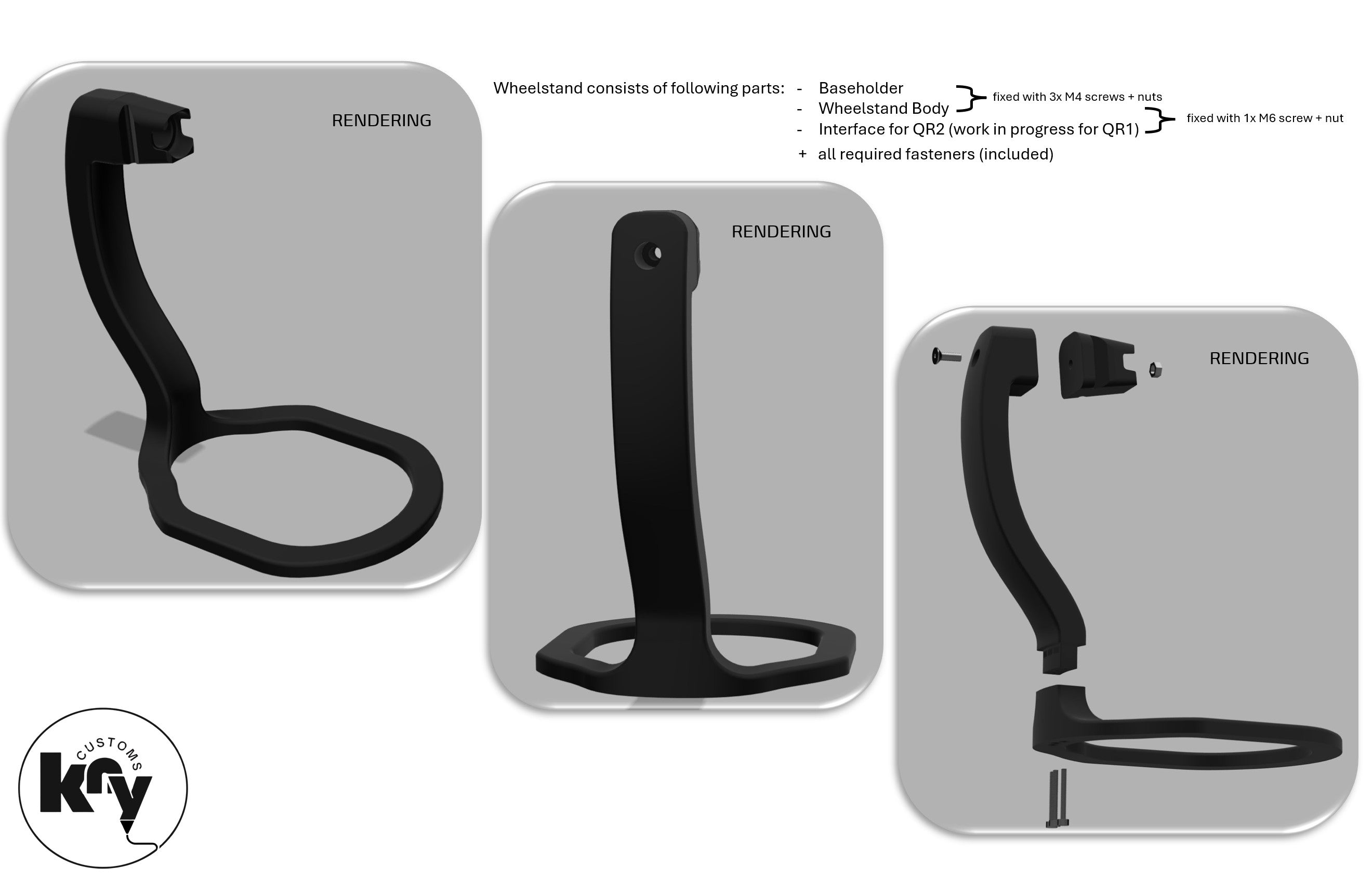 FANATEC Wheels (QR1, QR2) Wheelstand Version 1 - knycustoms