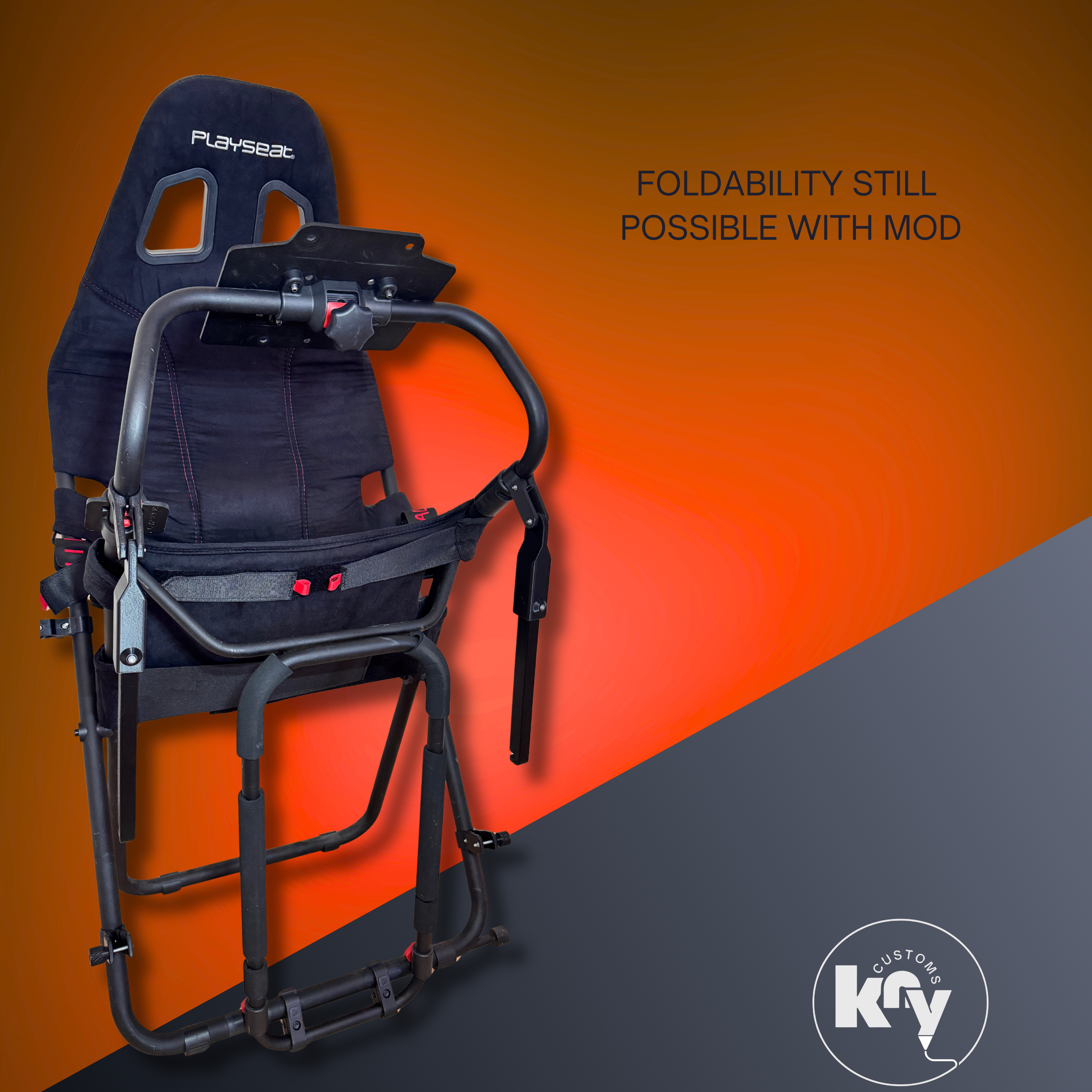 Wheelframe Reinforcement Mod (Playseat Challenge) - knycustoms