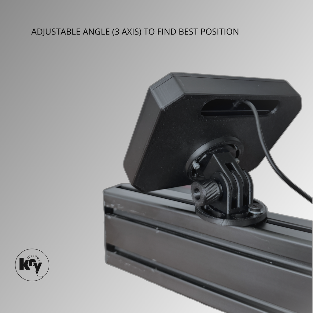 Elgato Stream Deck MK1/MK2 Holder Mount for Aluprofile / Simracing Rig - knycustoms
