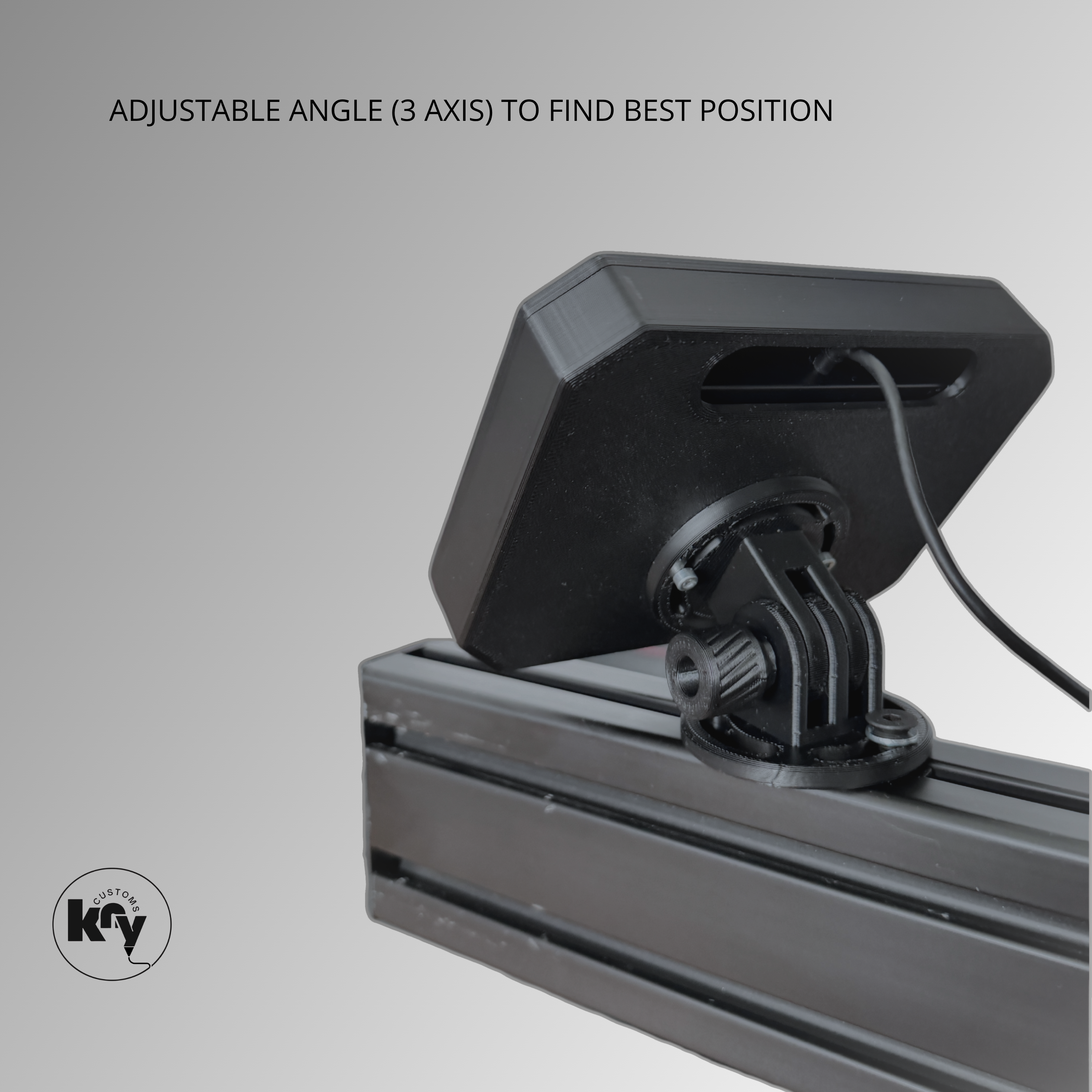 Elgato Stream Deck MK1/MK2 Holder Mount for Aluprofile / Simracing Rig - knycustoms