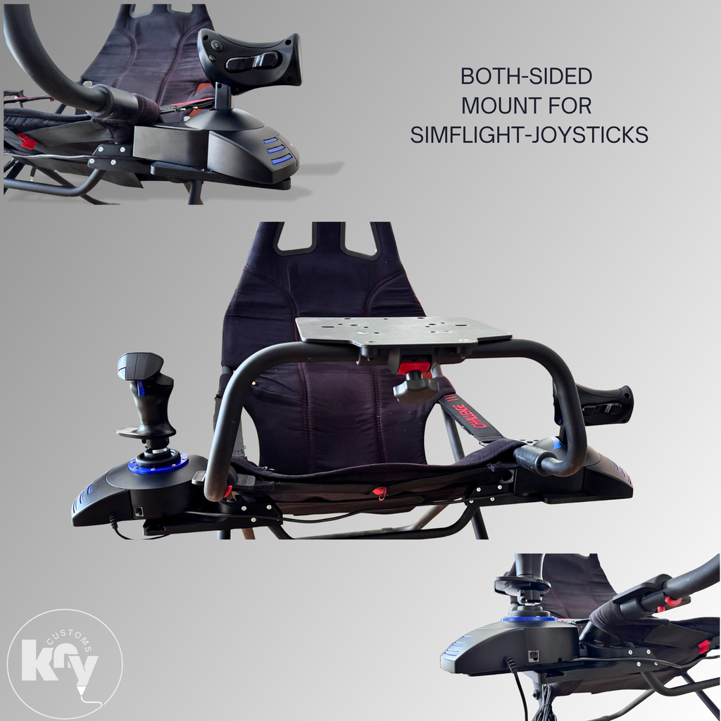 Universal Flightstick / HOTAS Mount for Playseat Challenge - knycustoms