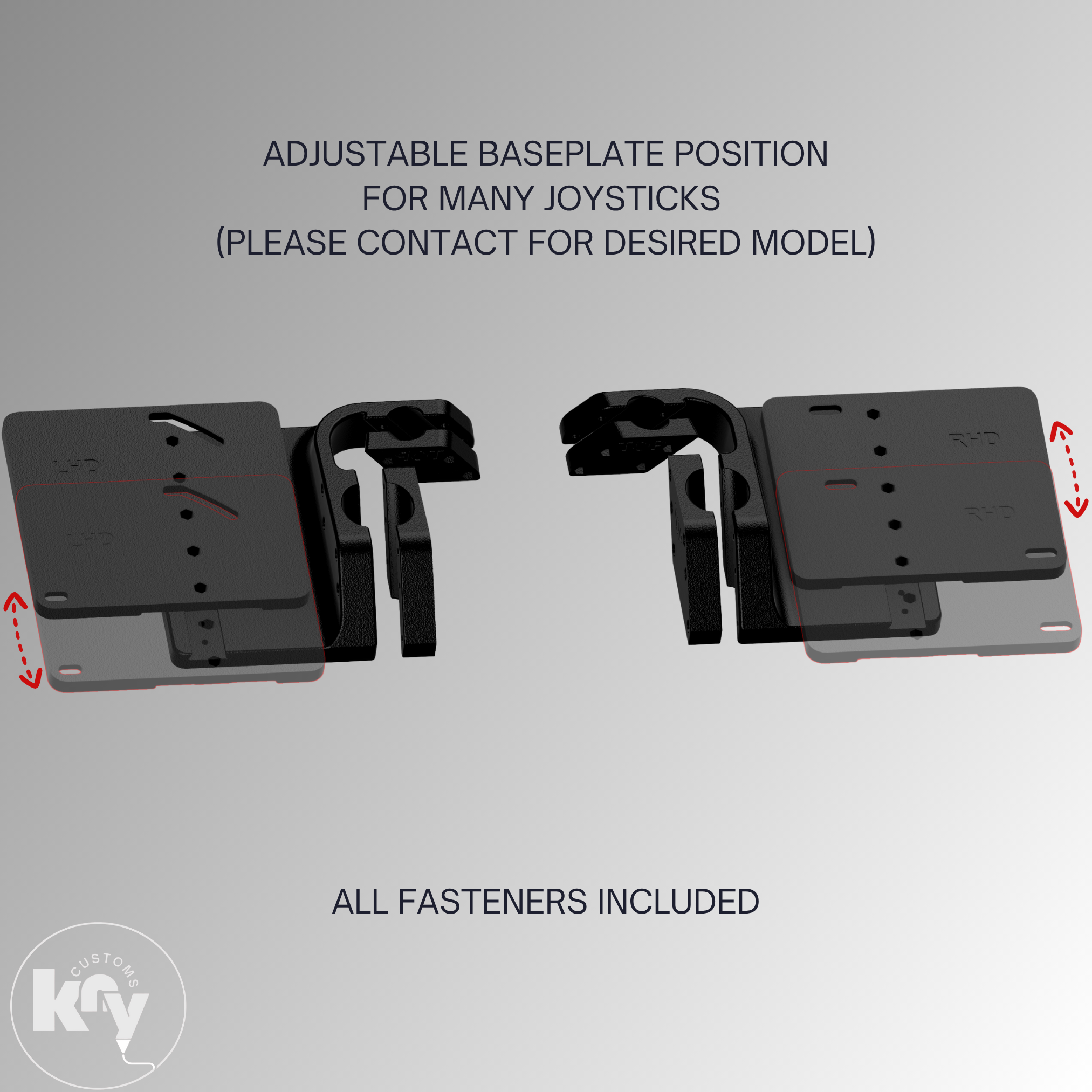 Universal Flightstick / HOTAS Mount for Playseat Challenge - knycustoms