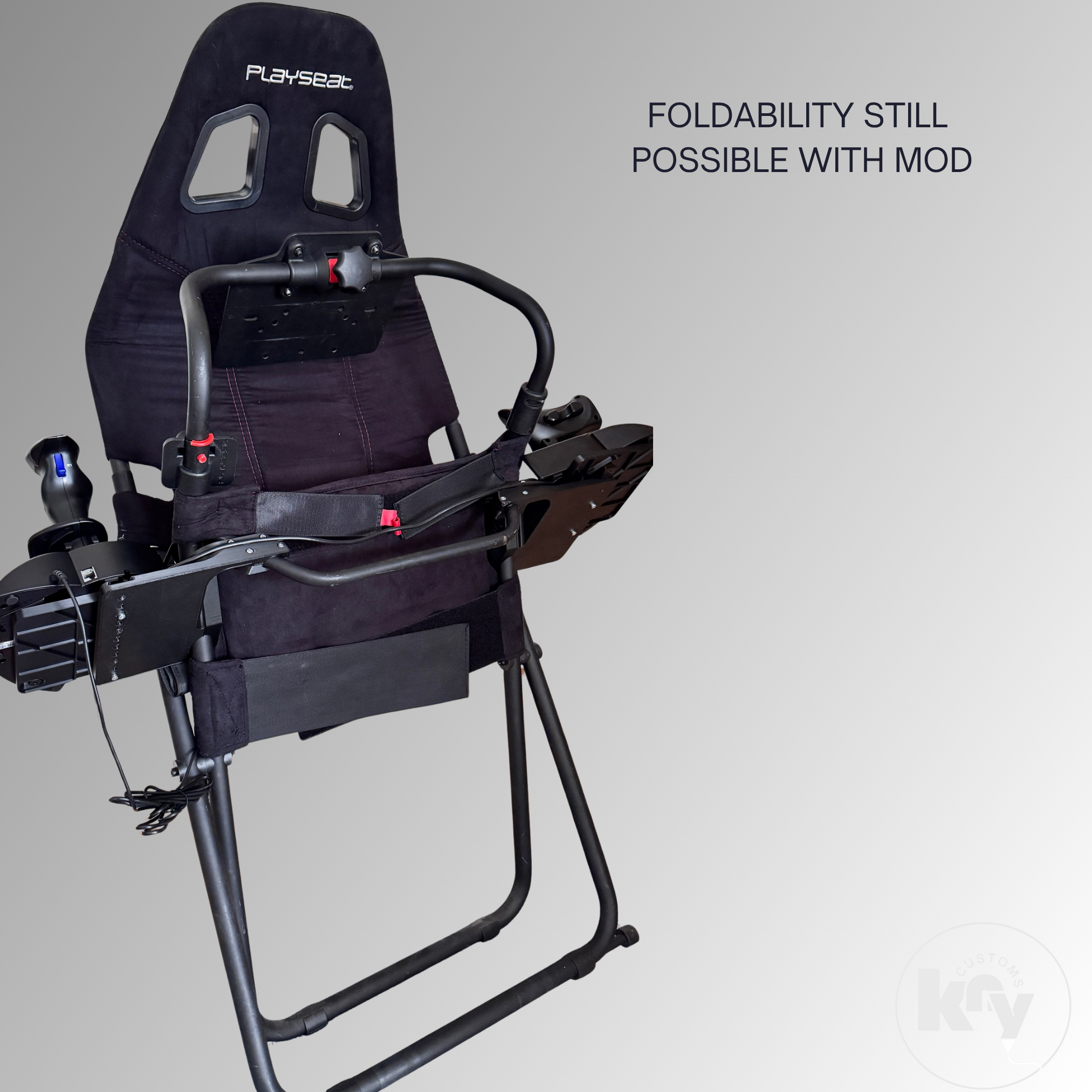 Universal Flightstick / HOTAS Mount for Playseat Challenge - knycustoms