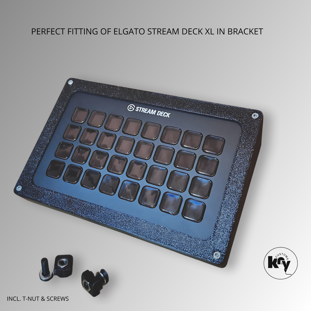 Elgato Stream Deck XL Holder Mount for Aluprofile / Simracing Rig - knycustoms