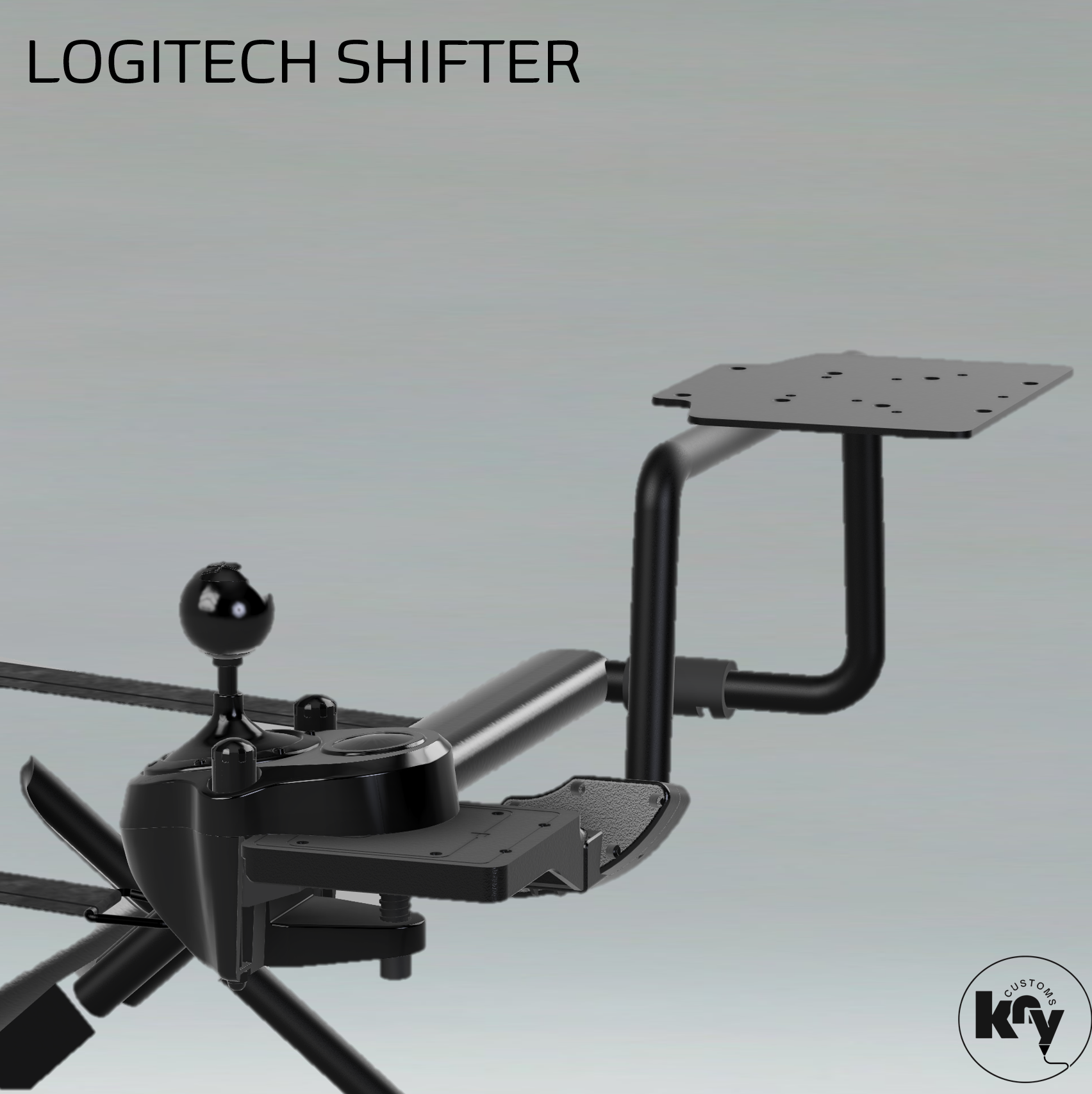 Universal Shiftermount for Playseat Challenge (for all Shifters) - knycustoms