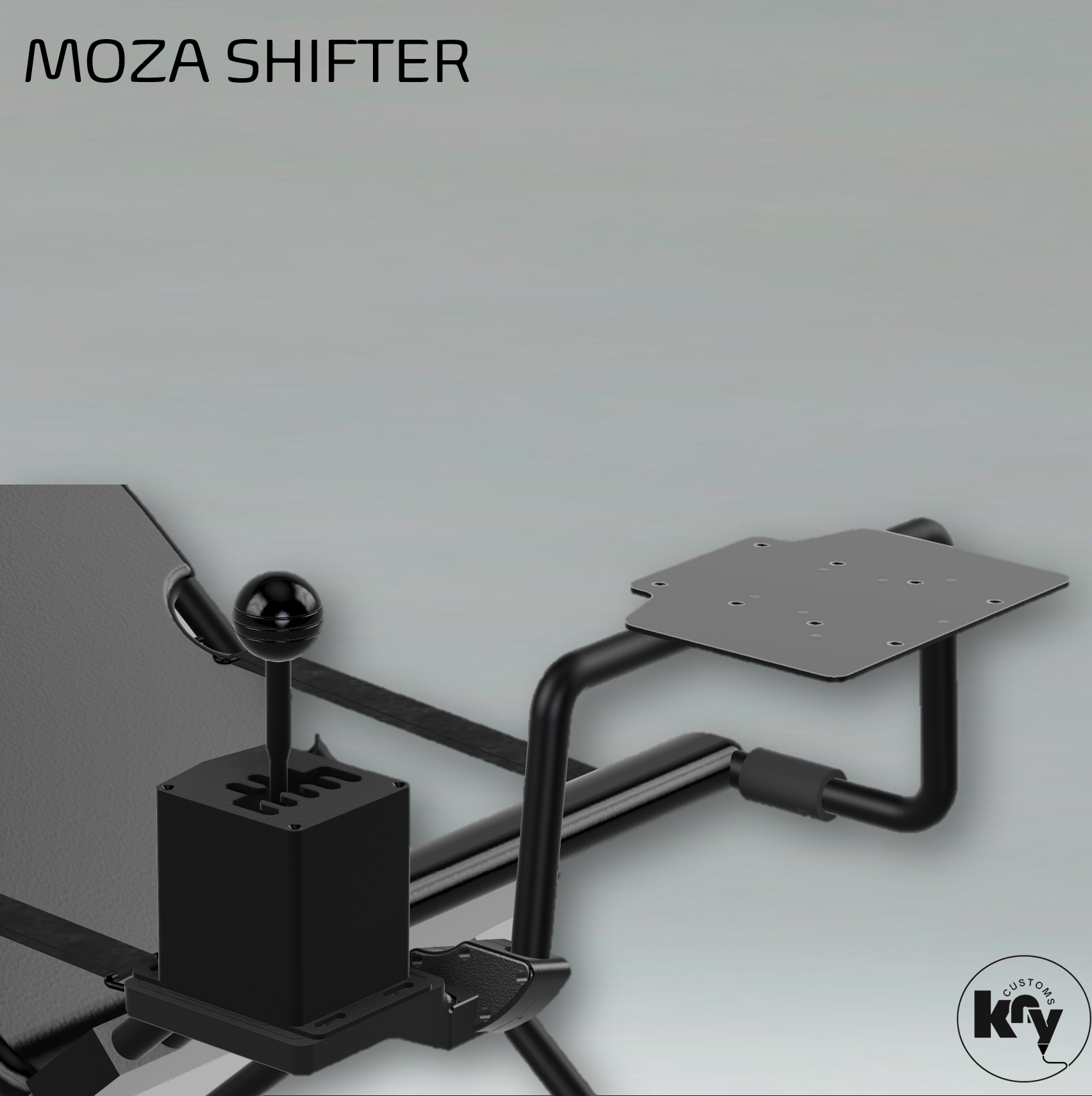 Universal Shiftermount for Playseat Challenge (for all Shifters) - knycustoms