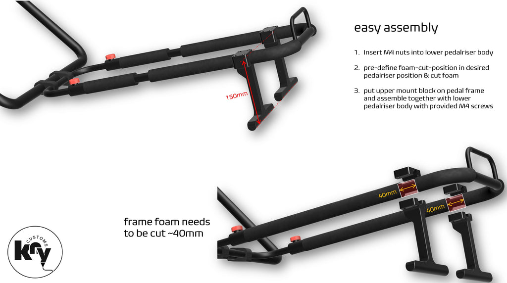 Pedalriser Mod (Playseat Challenge) - knycustoms