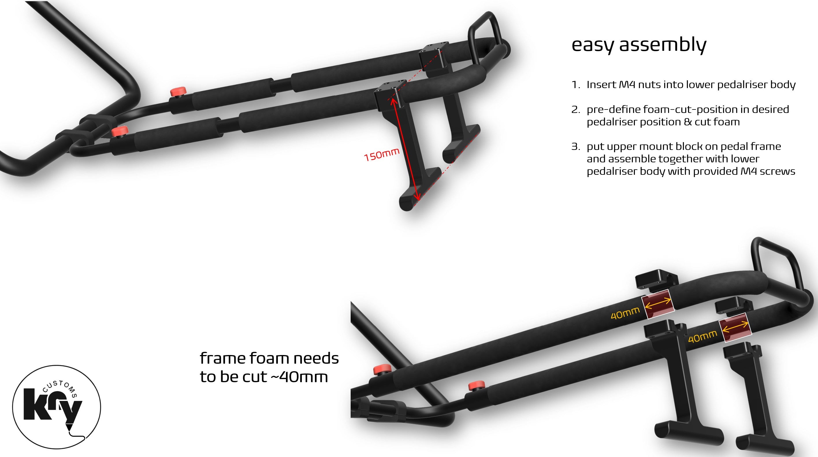 Pedalriser Mod (Playseat Challenge) - knycustoms