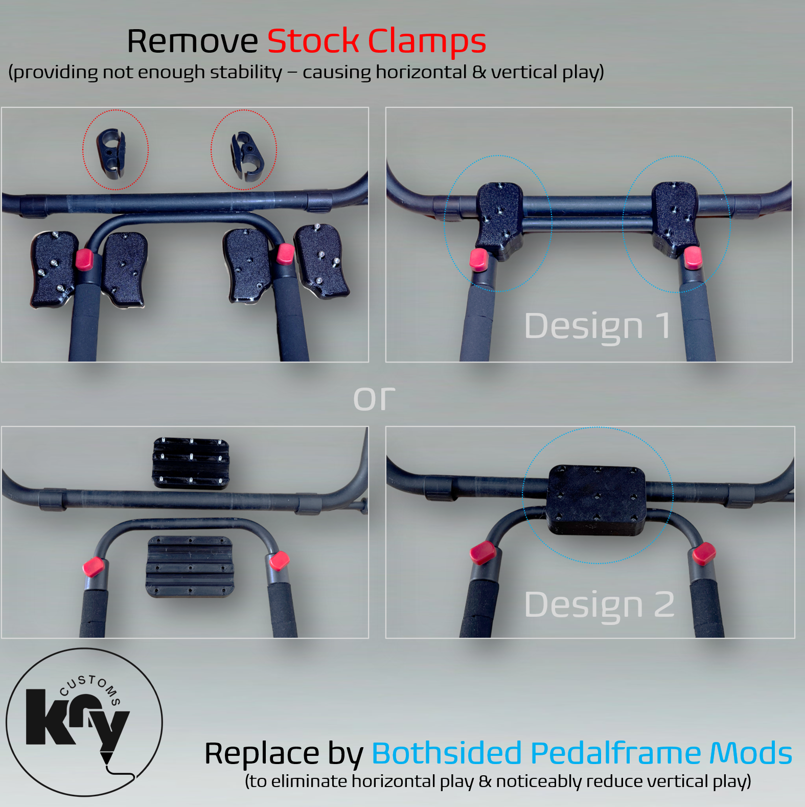 Pedalframe Reinforcement Mod (Playseat Challenge) - knycustoms
