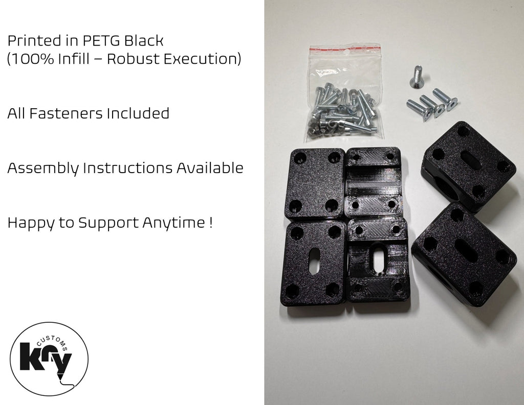 Pedalmounts Mod for THRUSTMASTER Pedals on Playseat Challenge & Playseat Challenge X - knycustoms