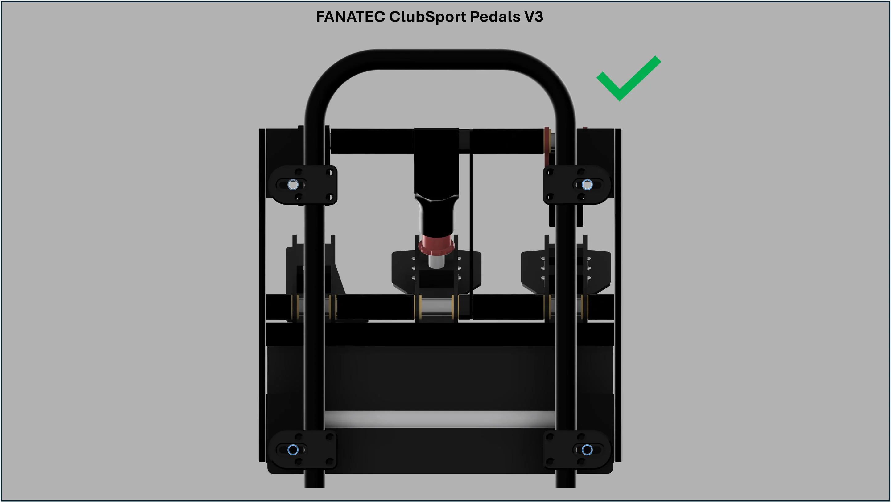 Playseat Challenge Pedalmounts für Fanatec - knycustoms