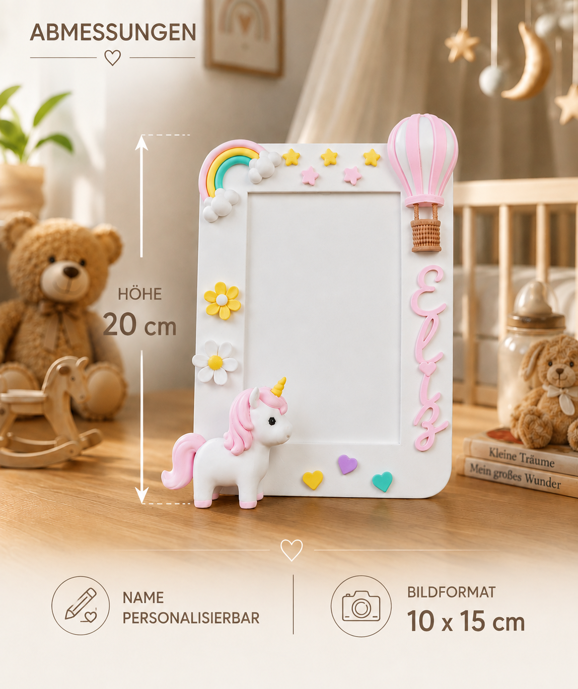 Personalisierter Bilderrahmen "SweetLittleUnicorn" - knycustoms
