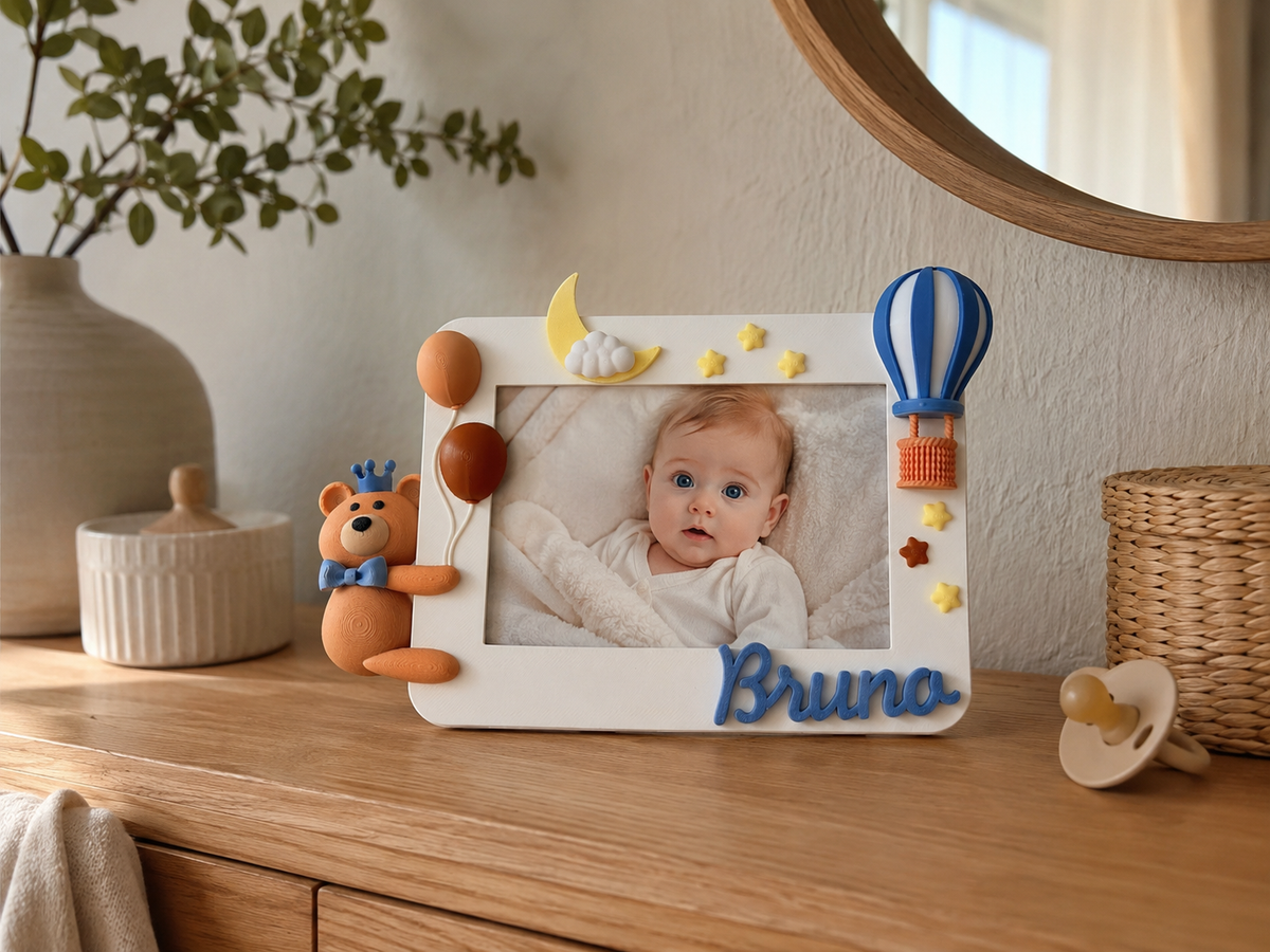 Personalisierter Bilderrahmen "DreamyCozyTeddy"