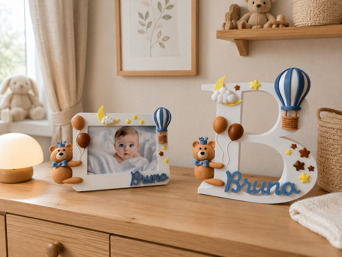 Personalisierter Bilderrahmen "DreamyCozyTeddy"