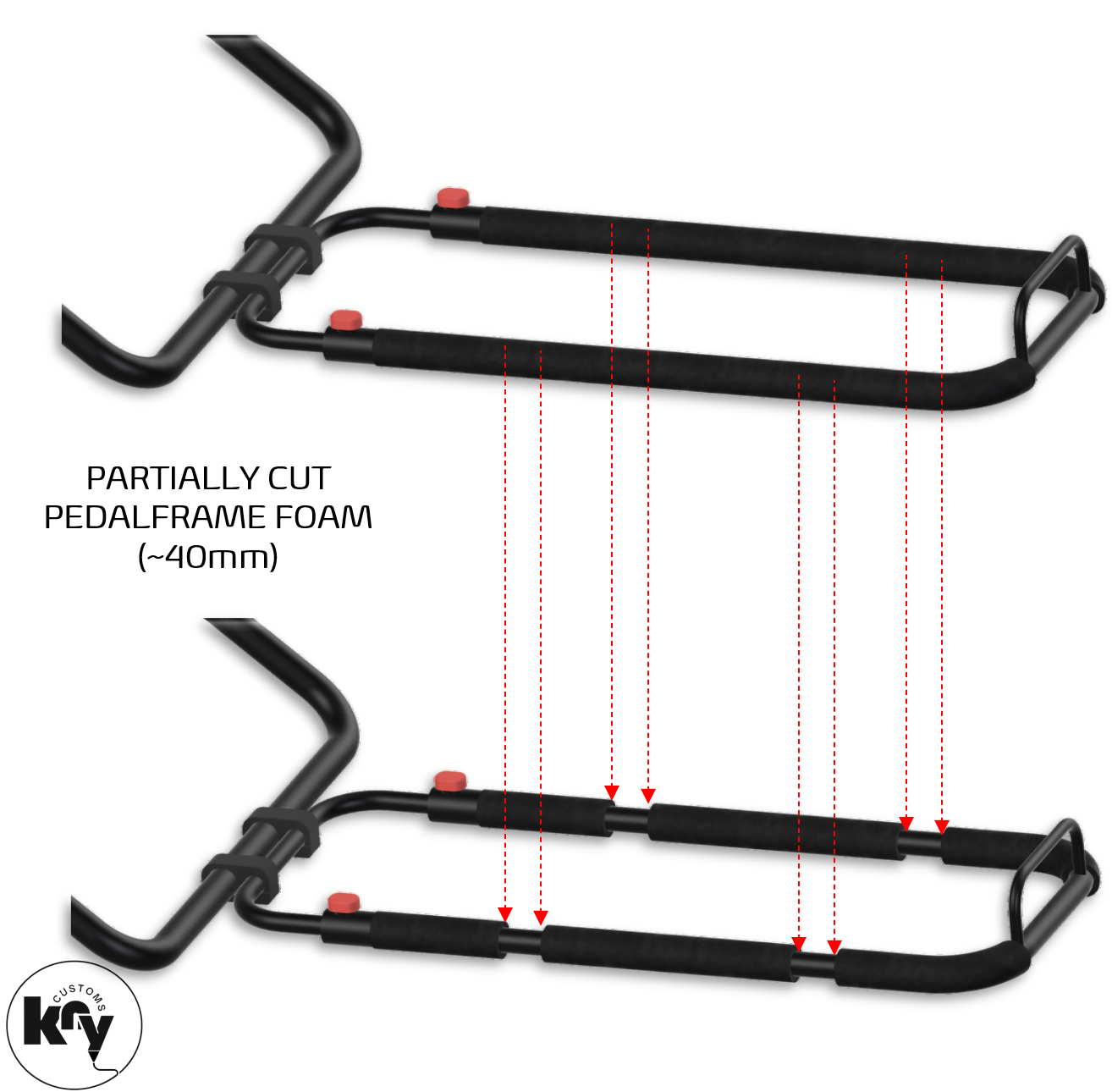 Playseat Challenge Pedalmounts für Fanatec - knycustoms