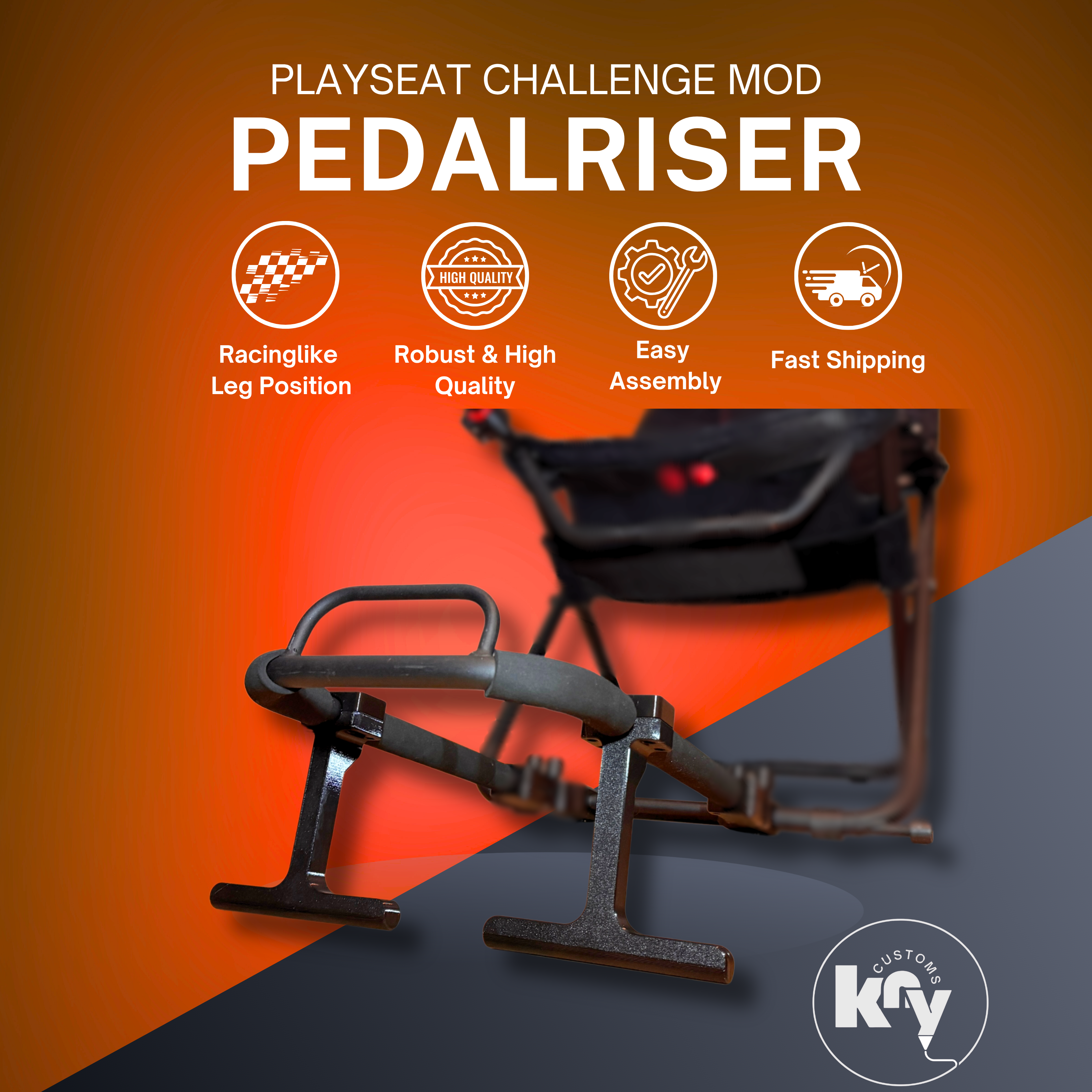 Pedalriser Mod (Playseat Challenge) - knycustoms