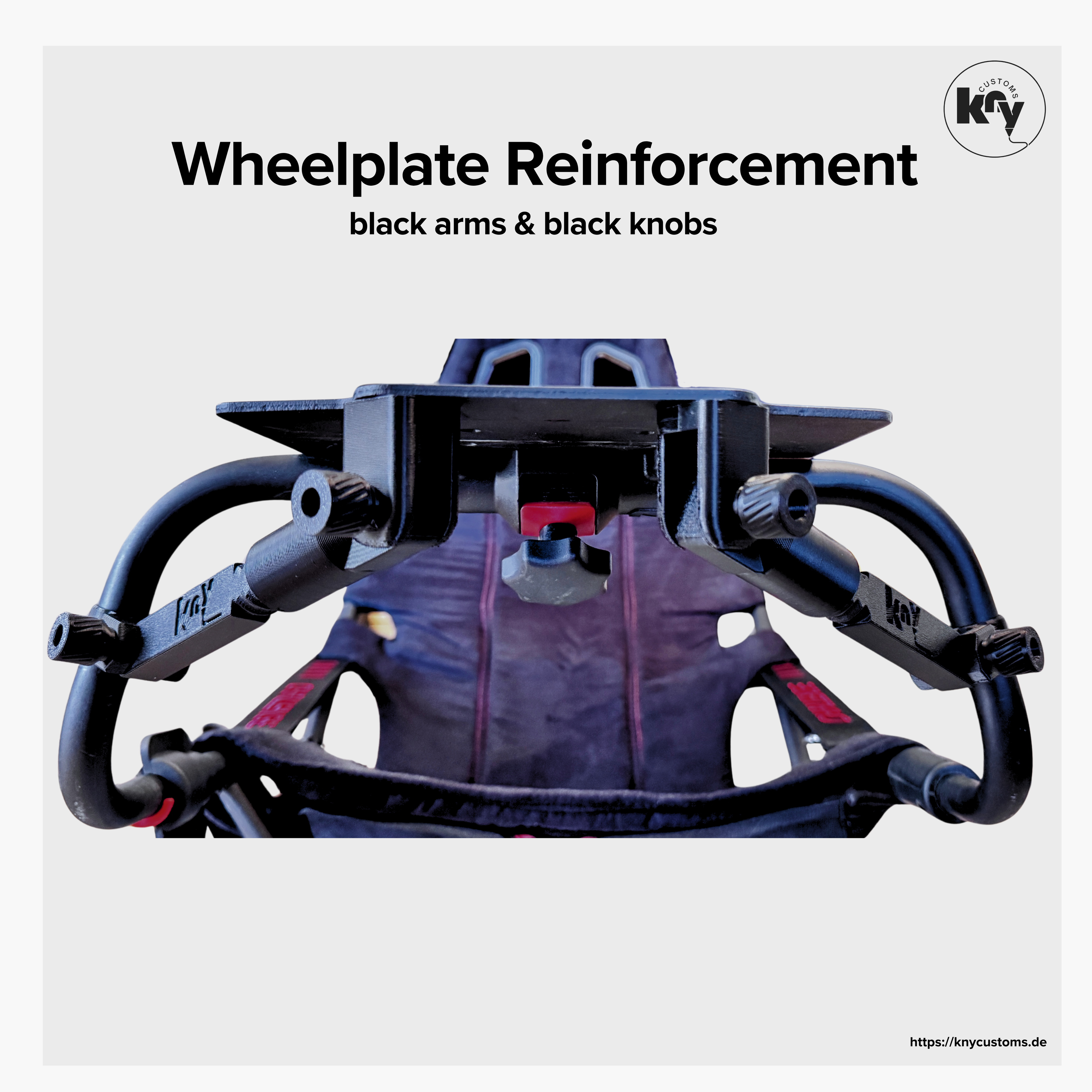 playseat challenge wheelbase wheelplate reinforcement mod 3d printed upgrade