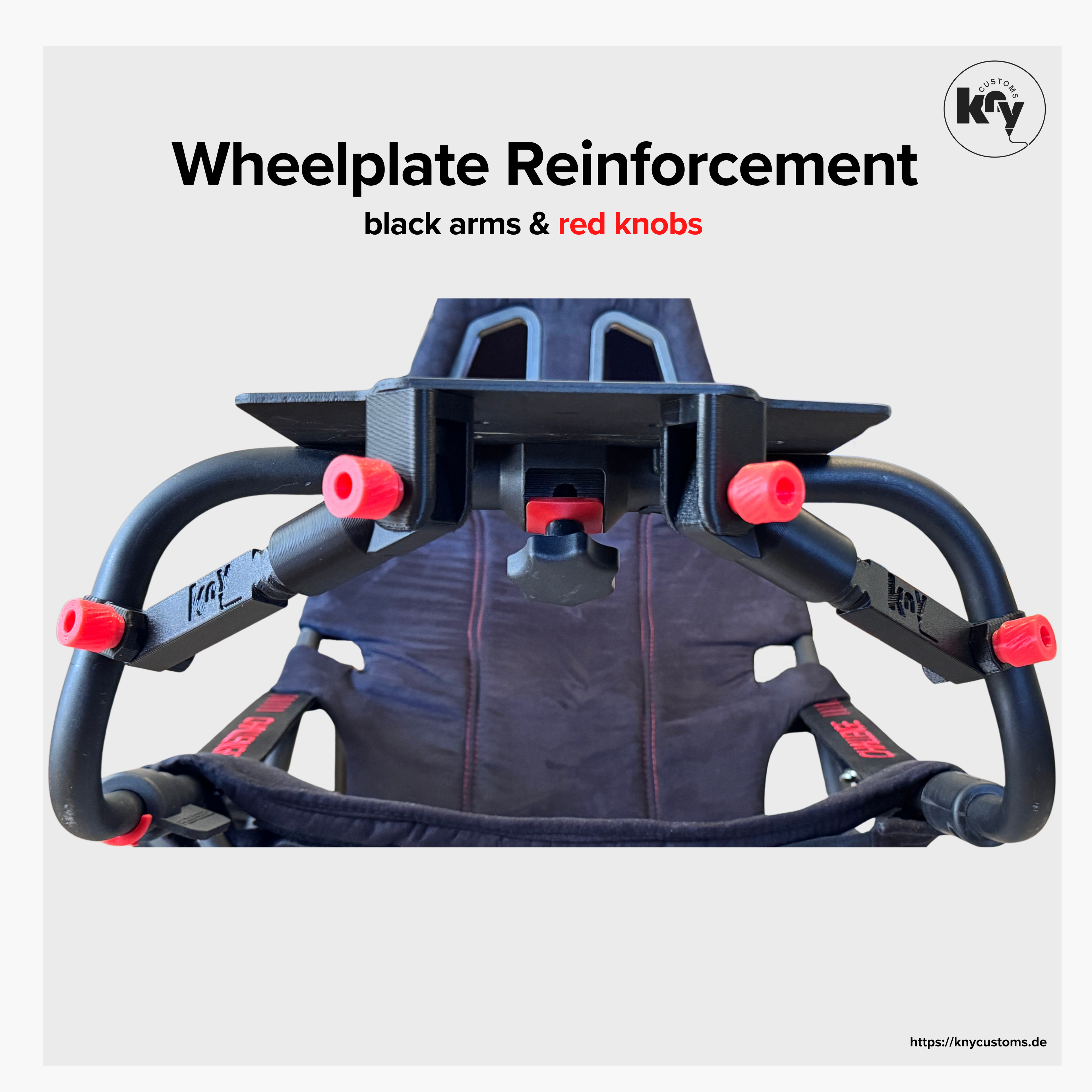 playseat challenge wheelbase wheelplate reinforcement mod 3d printed upgrade